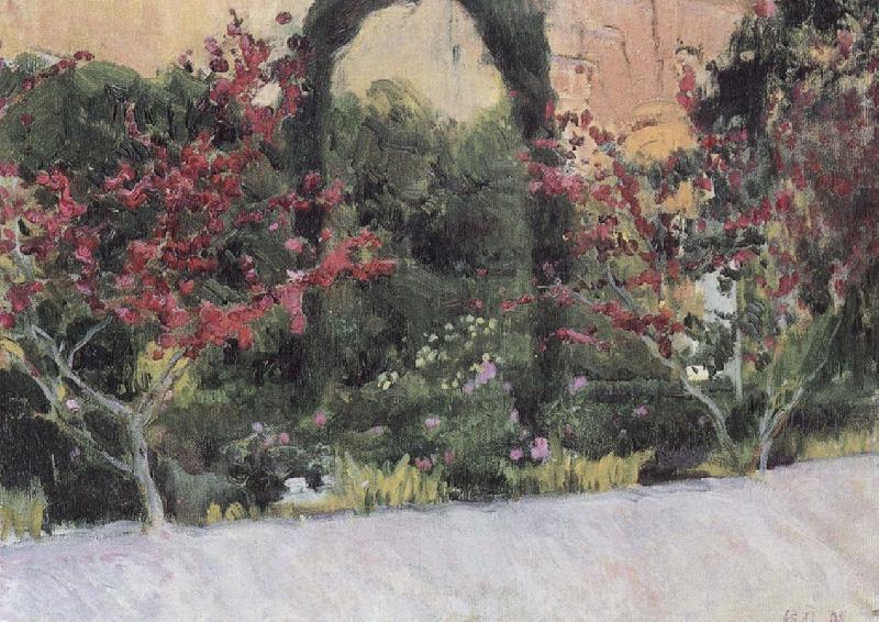 Joaquin Sorolla Sevilla Palace Garden oil painting image
